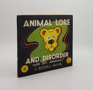 Item #174105 ANIMAL LORE AND DISORDER. RIDDELL James