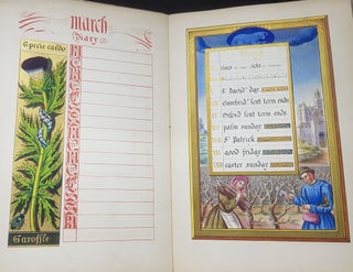 THE ILLUMINATED CALENDAR And Home Diary for 1845 Copied from the Hours of Anne of Brittany.