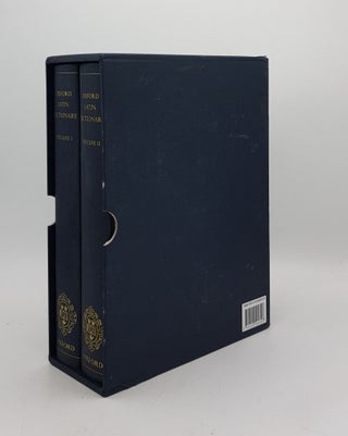 Item #175183 OXFORD LATIN DICTIONARY Volume I A-L [&] Volume II M-Z. GLARE P. G. W