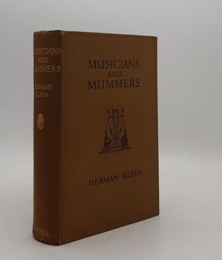 Item #177228 MUSICIANS AND MUMMERS. KLEIN Herman