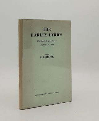 Item #177671 THE HARLEY LYRICS The Middle English Lyrics of MS Harley 2253 Old and Middle English...