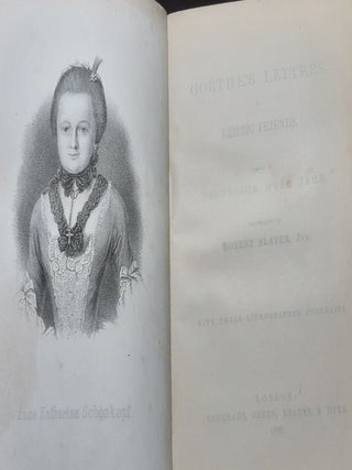 GOETHE'S LETTERS TO LEIPZIG FRIENDS