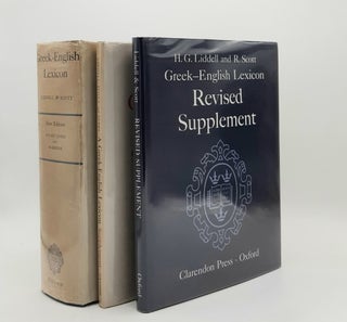 Item #177974 A GREEK-ENGLISH LEXICON New Edition Revised and Augmented [&] A Supplement [&] A...