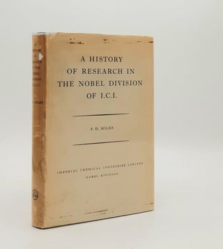 Item #178023 A HISTORY OF RESEARCH IN THE NOBEL DIVISION OF I.C.I. MILES Frank Douglas