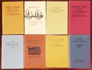 Item #178070 MANDEVILLE PRESS 8 Volumes The Last Picnic, Five Poems for Christmas, Letting the...