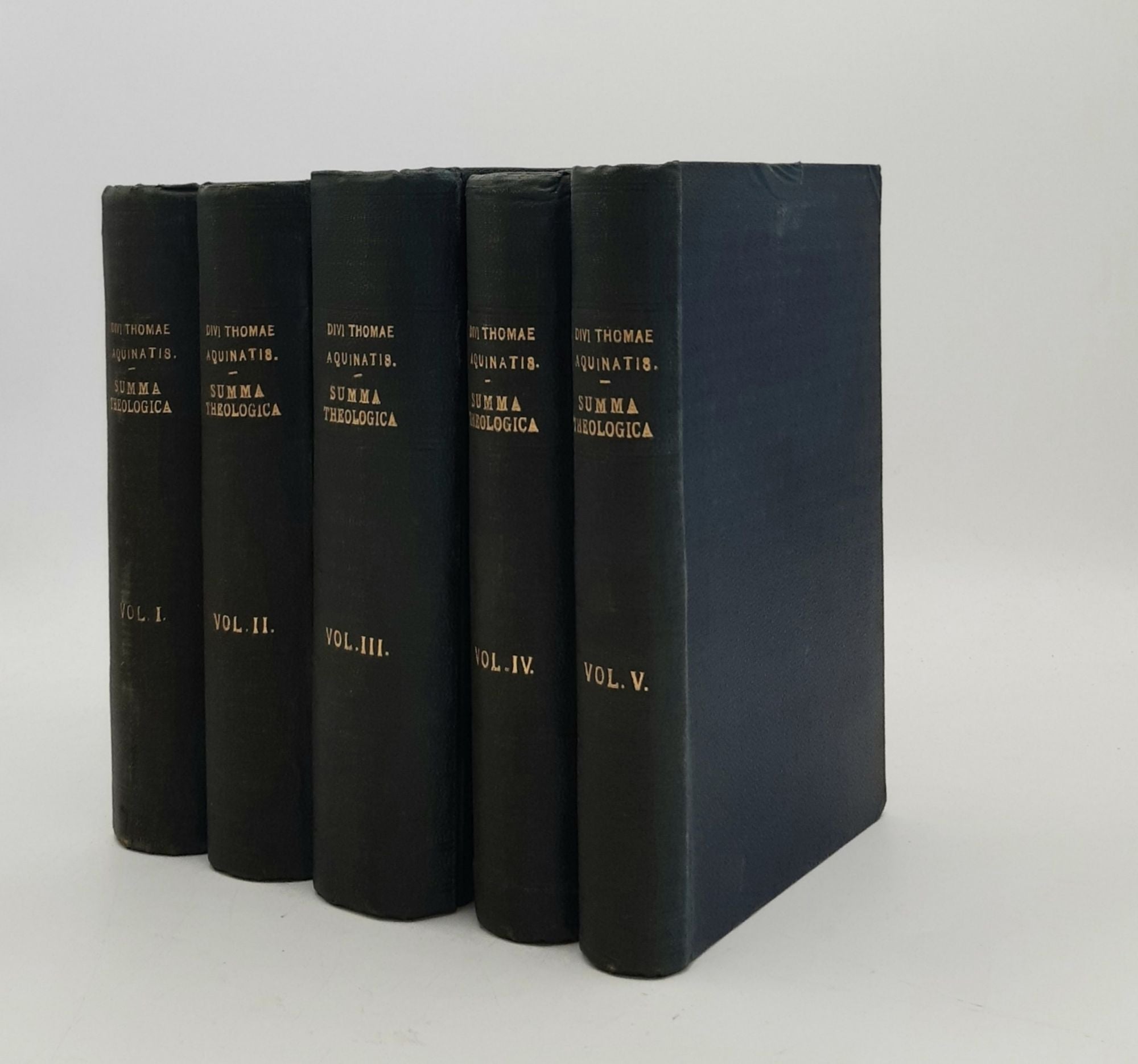 AQUINAS Thomas - Divi Thomae Aquinatis Summa Theologica 5 Volumes