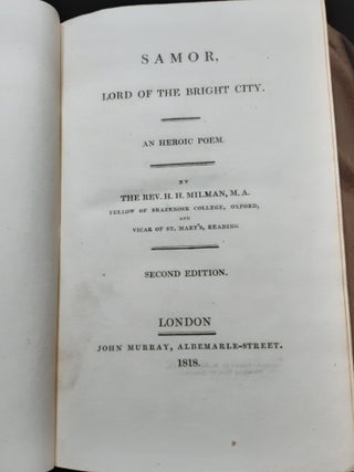 SAMOR LORD OF THE BRIGHT CITY An Heroic Poem.