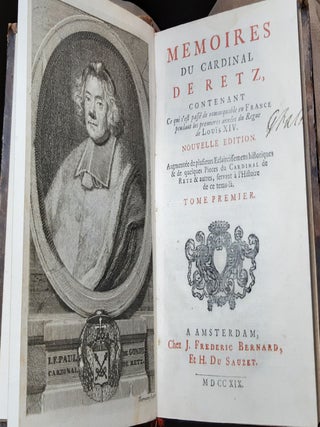 MEMOIRES DU CARDINAL DE RETZ Contenant ce qui s'est passe de remarquable en France pendant les premieres annees du regne de Louis XIV.