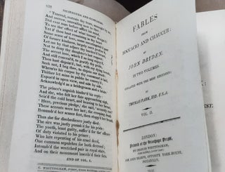 FABLES FROM BOCCACIO AND CHAUCER Collated with the Best Editions.