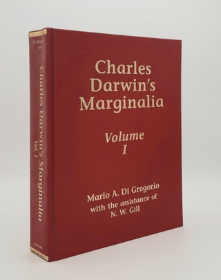 Item #178503 CHARLES DARWIN'S MARGINALIA Volume I. GREGORIO Mario A. DARWIN Charles, GILL N. W