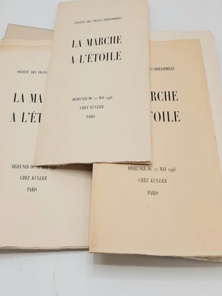 LA MARCHE A L'ETOILE Avec des gravures au burin de L.J. Soulas.