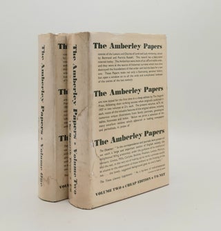 Item #178563 THE AMBERLEY PAPERS The Letter and Diaries of Lord and Lady Amberley Volume One [&]...