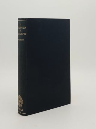 Item #178846 AN INTRODUCTION TO BIBLIOGRAPHY For Literary Students. McKERROW Ronald B