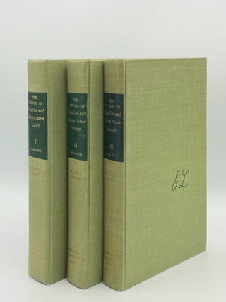 Item #179796 THE LETTERS OF CHARLES AND MARY ANNE LAMB Volume I 1796-1801, Volume II 1801-1809,...