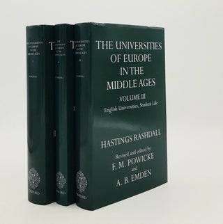 Item #180077 THE UNIVERSITIES OF EUROPE IN THE MIDDLE AGES Volume I Salerno Bologna Paris Volume...
