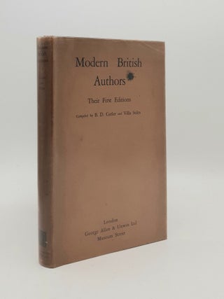 Item #180468 MODERN BRITISH AUTHORS Their First Editions. STILES Villa CULTER B. D