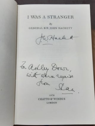 I WAS A STRANGER