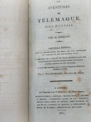 LES AVENTURES DE TÉLÉMAQUE Fils d'Ulysse Nouvelle Édition.
