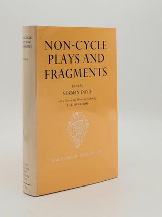 Item #181873 NON-CYCLE PLAYS AND FRAGMENTS Edited on the Basis of the Edition by Osborn...