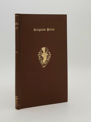 Item #181886 RELIGIOUS PIECES IN PROSE AND VERSE Edited From Robert Thornton's MS in the Lincoln...