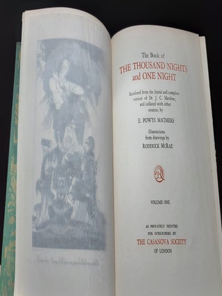 THE BOOK OF THE THOUSAND NIGHTS AND ONE NIGHT Extra Illustrated Edition In 8 Volumes.