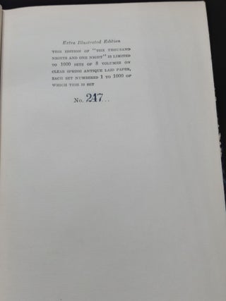 THE BOOK OF THE THOUSAND NIGHTS AND ONE NIGHT Extra Illustrated Edition In 8 Volumes.