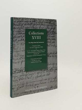 Item #183615 COLLECTIONS XVIII Two Plays from the Decameron Gismond of Salern & Glausamond...