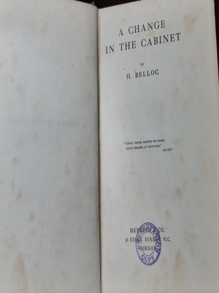 A CHANGE IN THE CABINET