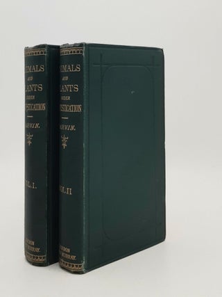 Item #185778 THE VARIATION OF ANIMALS AND PLANTS UNDER DOMESTICATION In Two Volumes. DARWIN Charles