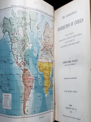 THE GEOGRAPHICAL DISTRIBUTION OF ANIMALS With a Study of the Relations of Living and Extinct Faunas as Elucidating the Past Changes of the Earth's Surface in Two Volumes.