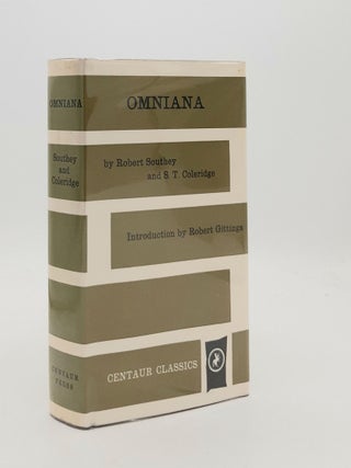 Item #185971 OMNIANA Or Horae Otiosiores. COLERIDGE S. T. SOUTHEY Robert, GITTINGS Robert