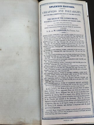 THE POETICAL WORKS OF GEORGE CRABBE Complete in One Volume.