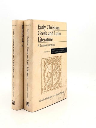 Item #190229 EARLY CHRISTIAN GREEK AND LATIN LITERATURE A Literary History Volume One From Paul...