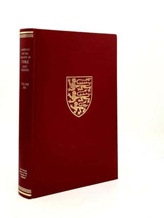 Item #190296 A HISTORY OF THE COUNTY OF YORK EAST RIDING Volume VI The Borough and Liberties of...