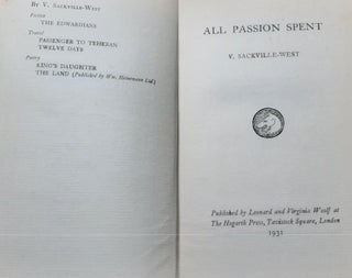 ALL PASSION SPENT