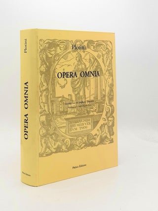 Item #190647 PLOTINI OPERA OMNIA Cum Latina Marsilii Ficini Interpretatione et Commentatione....