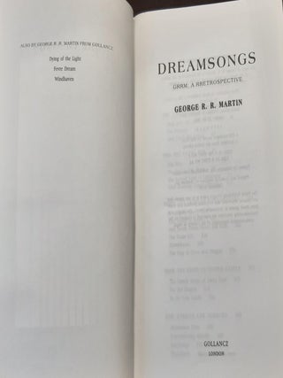 DREAMSONGS GGRM A RRetrospective.