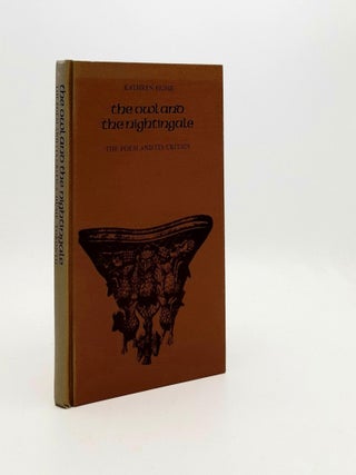 Item #191079 THE OWL AND THE NIGHTINGALE The Poems and Its Critics. HUME Kathryn