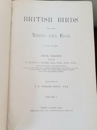 BRITISH BIRDS With Their Nests And Eggs In Six Volumes