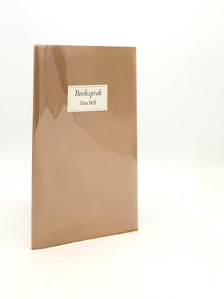 Item #191869 BOOKSPEAK. BELL Don