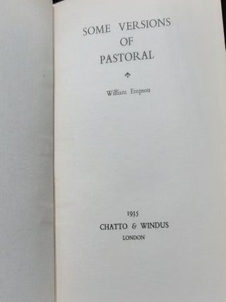SOME VERSIONS OF PASTORAL