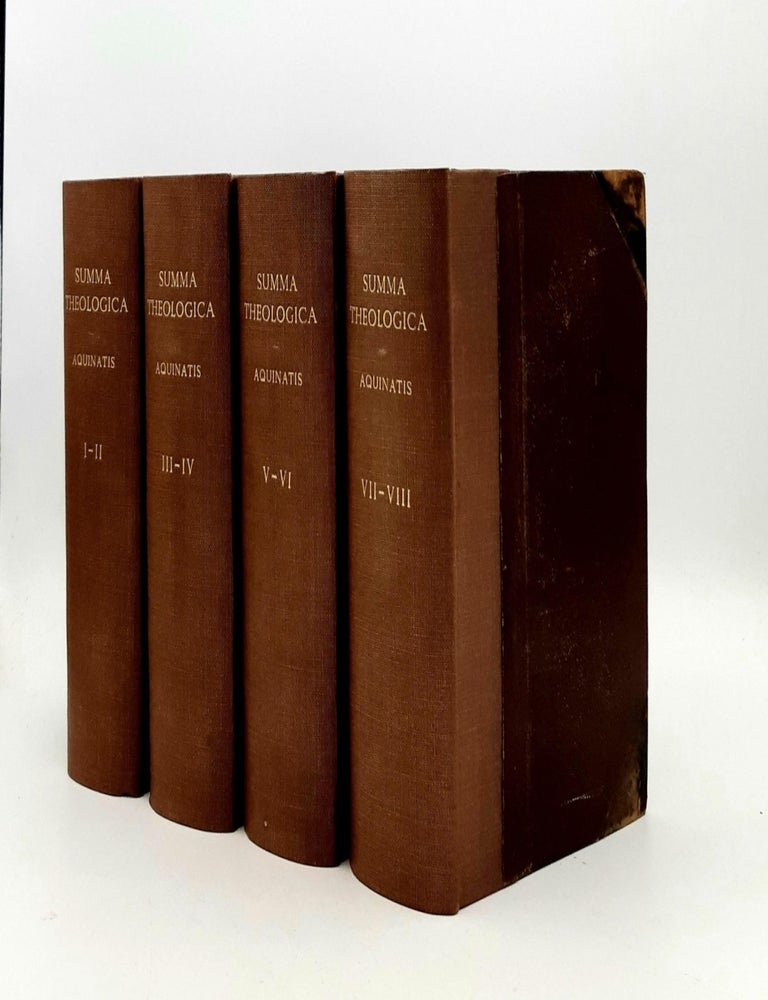 Item #192124 SUMMA THEOLOGICA Diligenter Emendata Nicolai, Silvii, Billuart et C.J. Drioux Editio Duodecima in Eight Volumes. AQUINAS Thomas S. Thomae Aquinatis.