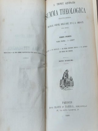 SUMMA THEOLOGICA Diligenter Emendata Nicolai, Silvii, Billuart et C.J. Drioux Editio Duodecima in Eight Volumes.
