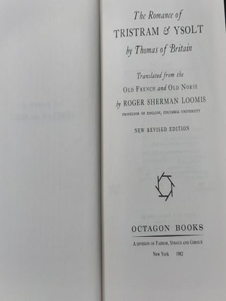 THE ROMANCE OF TRISTRAM AND YSOLT By Thomas of Britain Translated from the Old English and Old Norse.