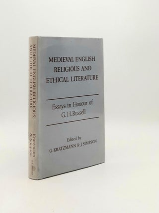 Item #192224 MEDIEVAL ENGLISH RELIGIOUS AND ETHICAL LITERATURE Essays in Honour of G.H. Russell....