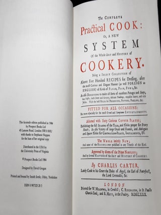 THE COMPLETE PRACTICAL COOK Or a New System of the Whole Art and Mystery of Cookery.
