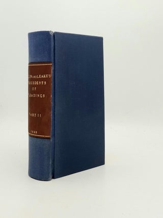 Item #194275 BULLEN AND LEAKE'S PRECEDENTS OF PLEADINGS With Notes and Rules Relating to Pleading...