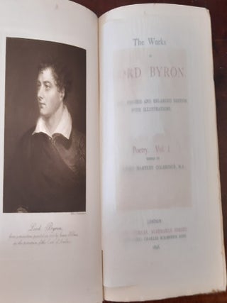 THE WORKS OF LORD BYRON New Revised and Enlarged Edition in 13 Volumes.