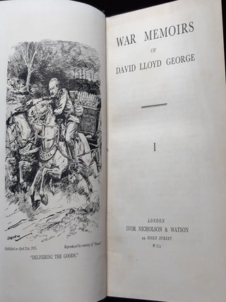 WAR MEMOIRS OF DAVID LLOYD GEORGE In Six Volumes.