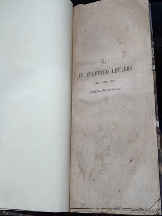 THE INTERCEPTED LETTERS Taken on-board the Admiral Aplin East Indiaman Translated from the Moniteur of 16th September to which is prefixed the French Official Account of the Engagement of Linois' Squadron with the East India Fleet.